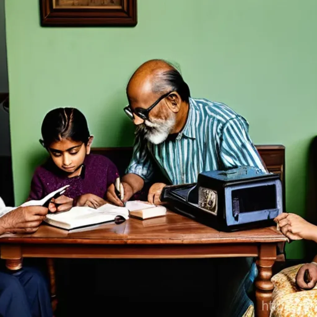 사회적 변화와 역사적 패턴 - **"A split-image depicting the evolution of communication and technology. On the left side, a warm, ...
