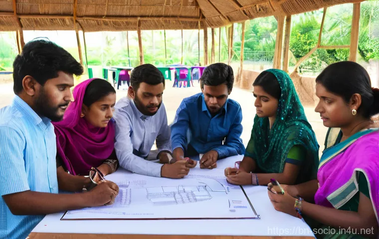 사회적 문제 해결을 위한 공공정책 - **"A serene and well-organized urban landscape in a modern Bangladeshi city, showcasing the positive...