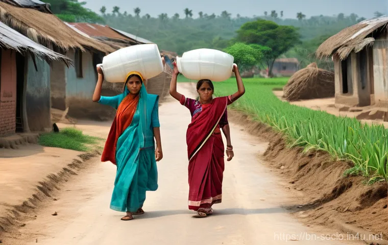 환경사회학 - **Prompt:** A serene and culturally rich scene in rural Bangladesh. An elderly Bengali grandmother (...