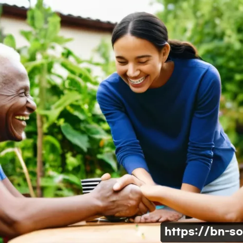 사회적 자본과 네트워크 이론 - **Prompt:** "The Invisible Fabric of Support"
    **Description:** A warm and emotionally rich scene...